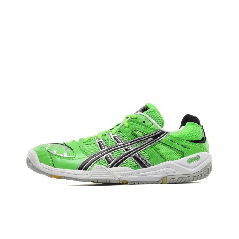 Asics Gel-Blade 3 Badminton Shoes Men Low-Top Moss Green/Silver-0
