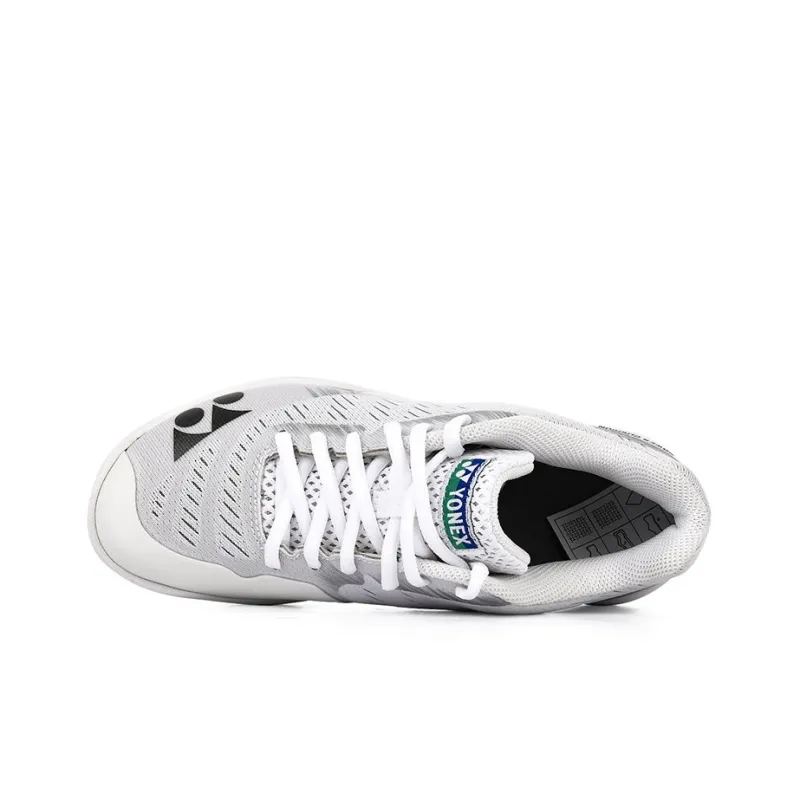 YONEX Power Cushion Badminton Shoes Women's Low Top White Gray Silver-2