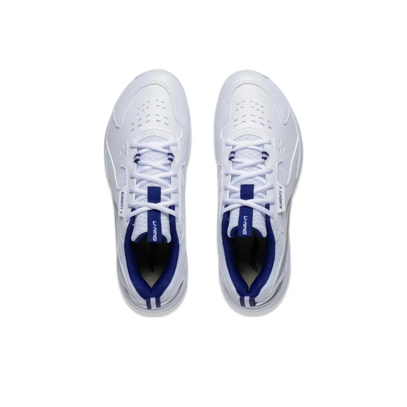LiNing Ace V Collection Anti Slip And Wear Resistant Breathable Low Top Badminton Shoes Unisex White Blue-3