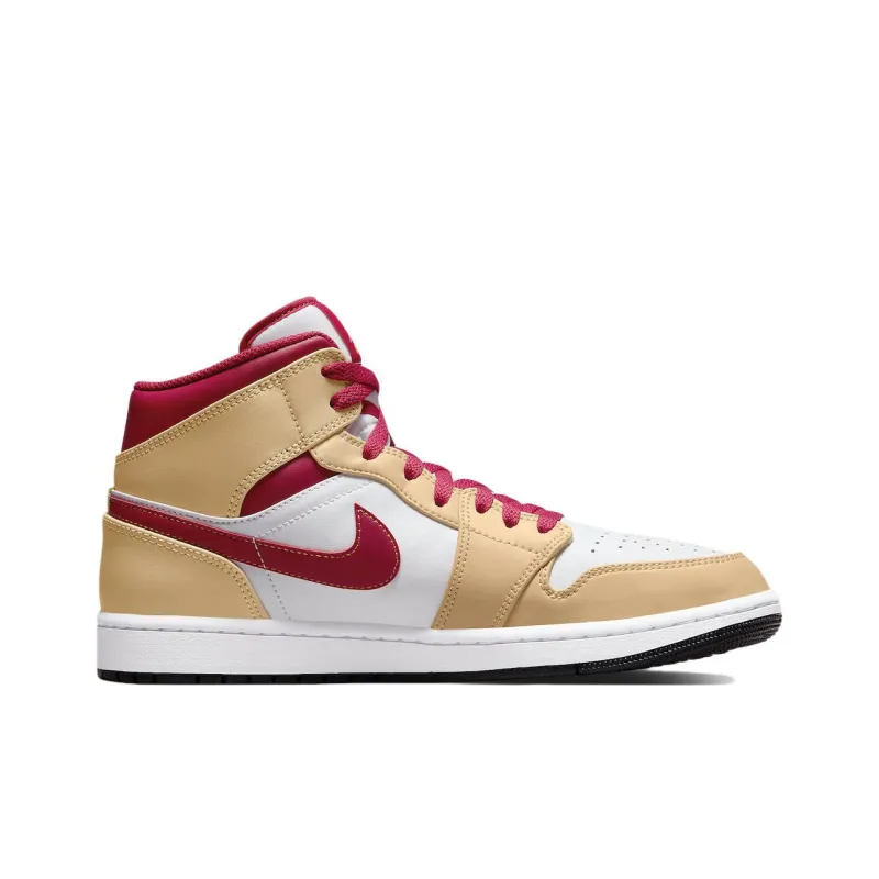 Jordan 1 Mid Light Curry Cardinal-1