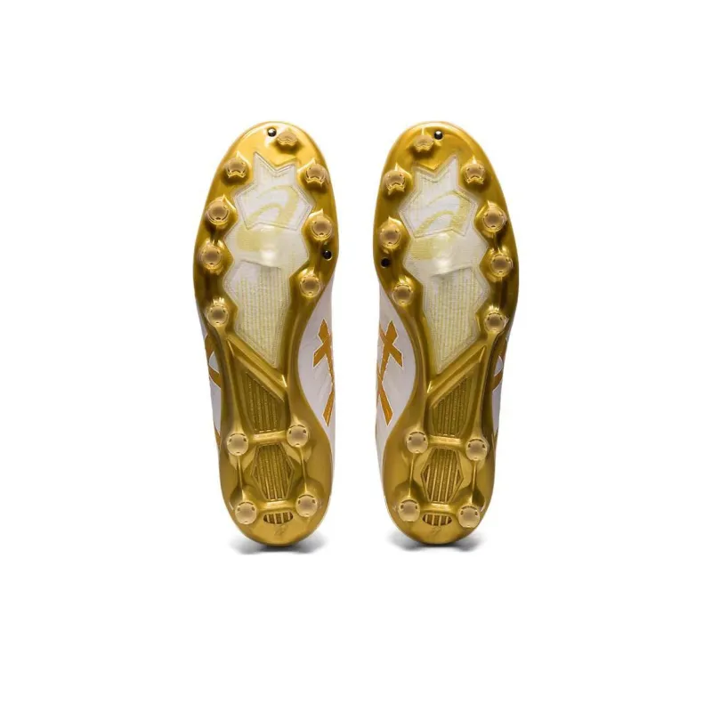 Asics DS LIGHT ACROS 2 DS Light Acros Pro 2 Durable Breathable Soccer Shoes White Gold-6