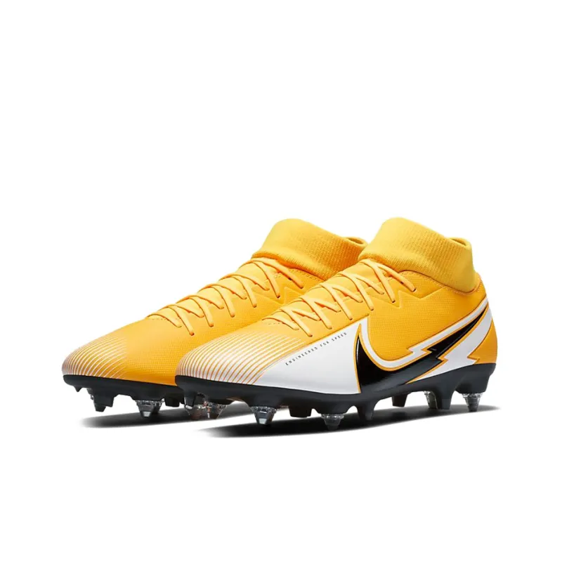 Nike Mercurial Superfly 7 Academy SG PRO Anti Clog Traction 'Black Yellow'-2