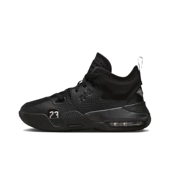 Jordan Stay Loyal Anti-Slip Wear-Resistant Mid-Top Vintage Basketball Shoes GS Black