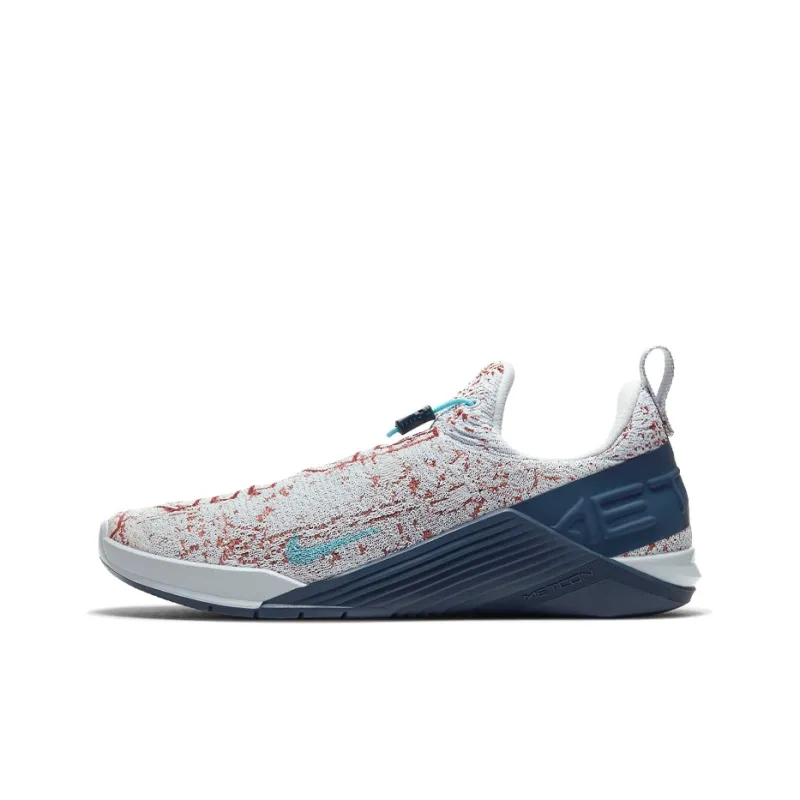 Nike React Metcon Cushioned Slip-Resistant Low-Top Training Shoes Unisex Beige White Blue-0