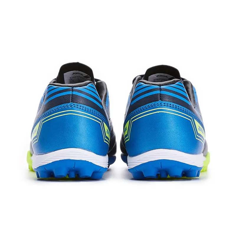 Joma TF Rubber Broken Studs Artificial Ground Anti Slip Wear Resistant Soccer Shoes Men's Navy Blue-3