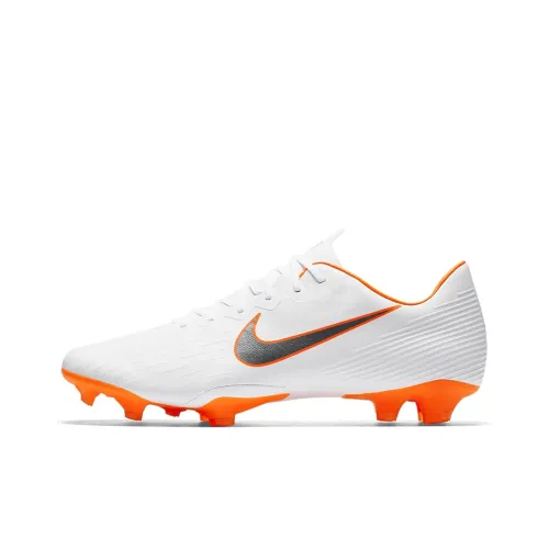 Nike Mercurial Vapor 12 Soccer Shoes Men Low-Top White/Orange