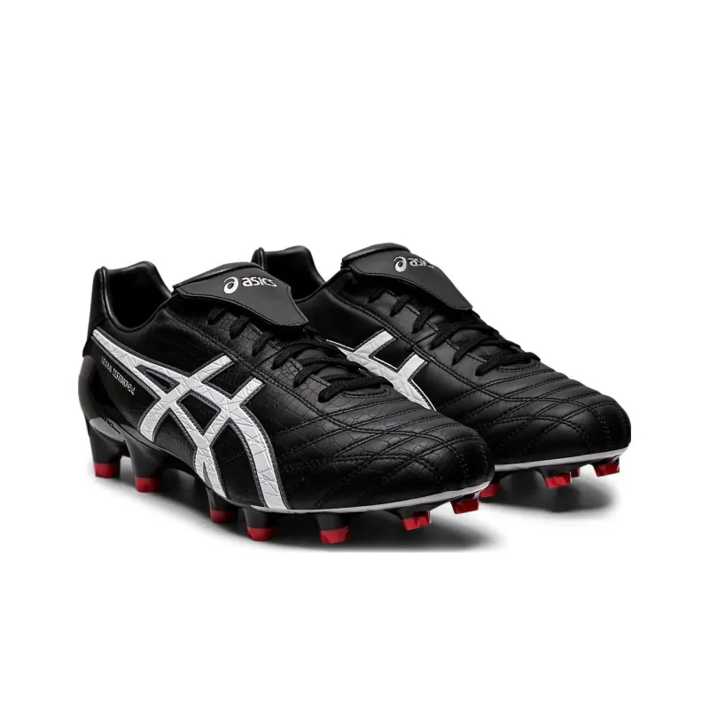 Asics Gel-Lethal Testimonial 4 IT Durable Breathable Soccer Shoes Black White-2