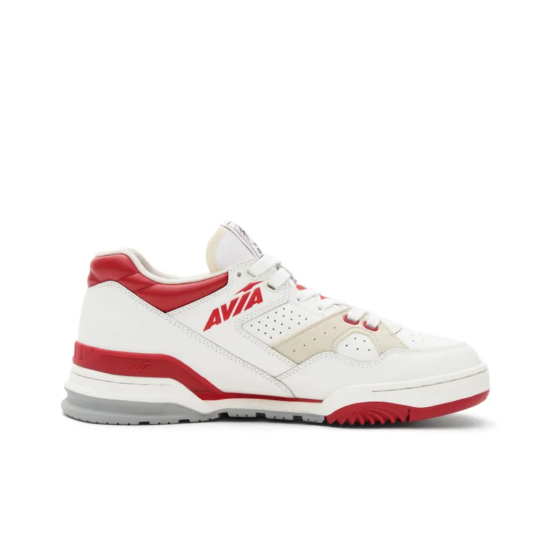 AVIA 855 Series Anti Slip Wear Resistant Low Top Vintage Basketball Shoes Men's White Red-1