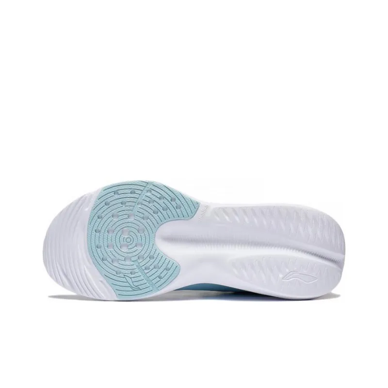 LiNing Lan Guang Anti Slip And Wear Resistant Breathable Low Top Badminton Shoes Men's Blue White Orange-4