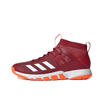 Adidas Wucht P7 Anti-Slip And Wear-Resistant Coverage Mid-Top Badminton Shoes Women's Deep Red