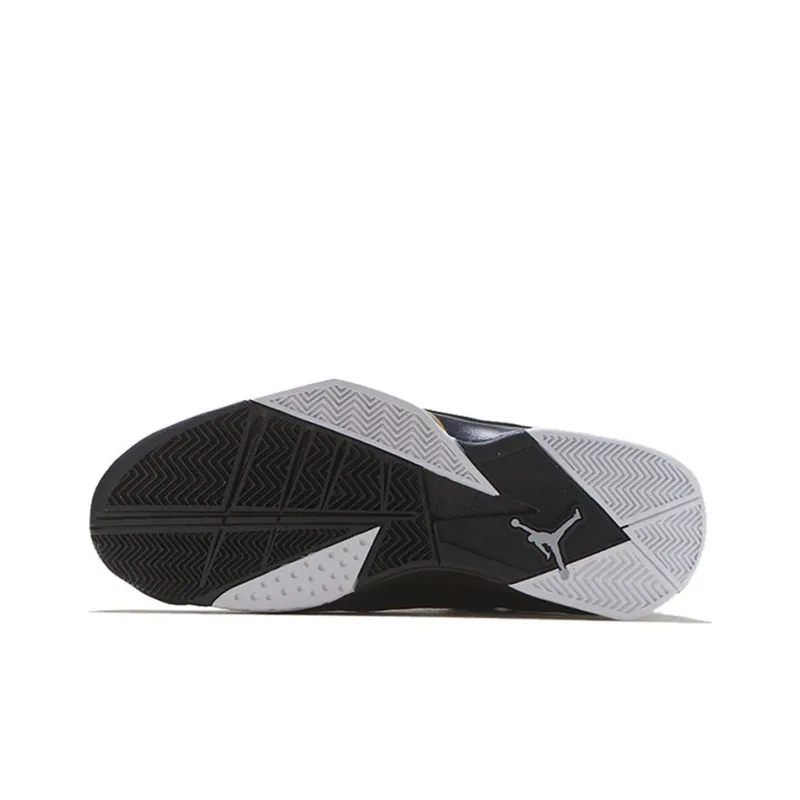 Jordan True Flight Black Metallic Gold-4