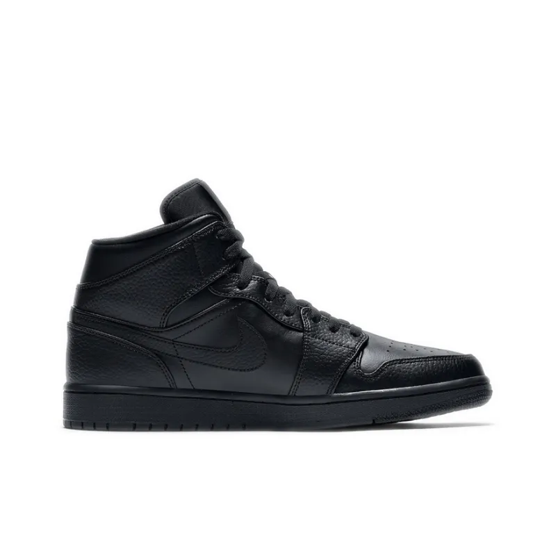 Jordan 1 Mid Triple Black-1