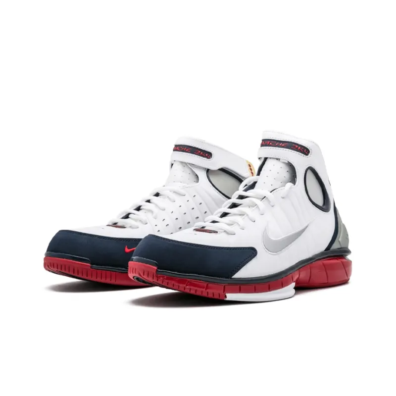 Nike Air Zoom Huarache 2K4 White Metallic Silver Obsidian-1