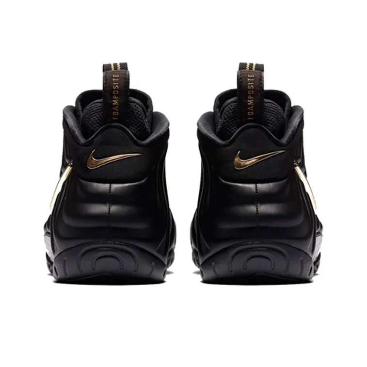 Nike Air Foamposite Pro Black Metallic Gold-4