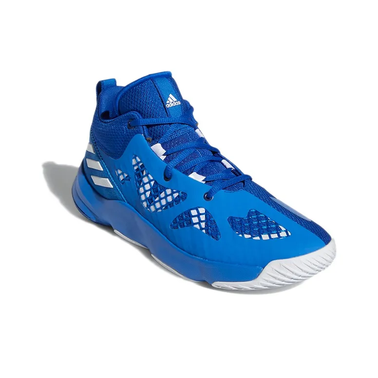 Adidas N3XT Pro N3xt 2021 Cushioning Anti-Slip And Wear-Resistant Mid-Top Vintage Basketball Shoes Men's Blue-2