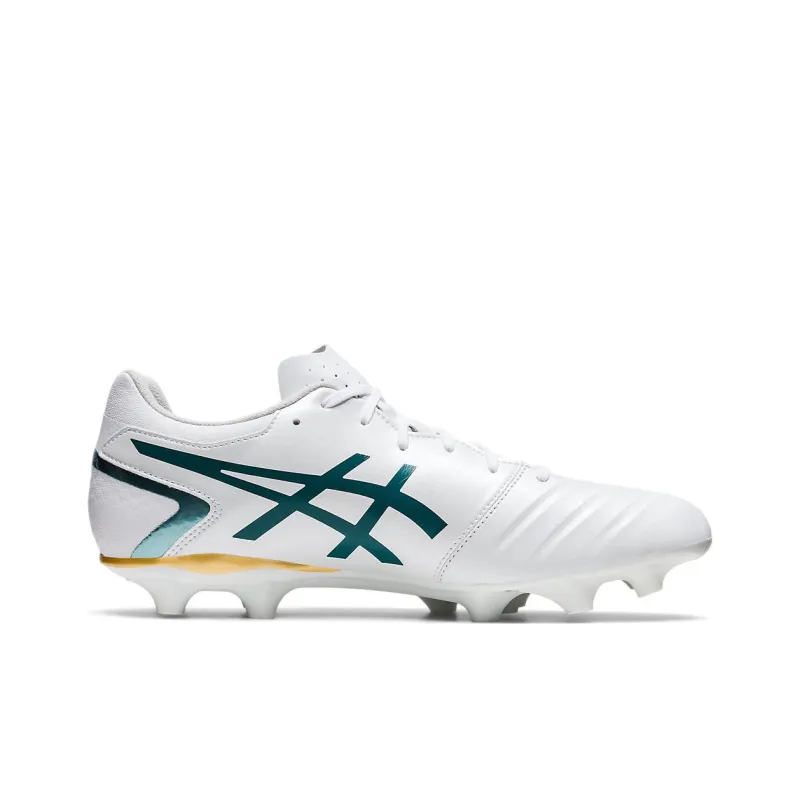 Asics Ds Light Club IC/IN Anti-Slip Wear-Resistant Soccer Shoes Men's White Green-1