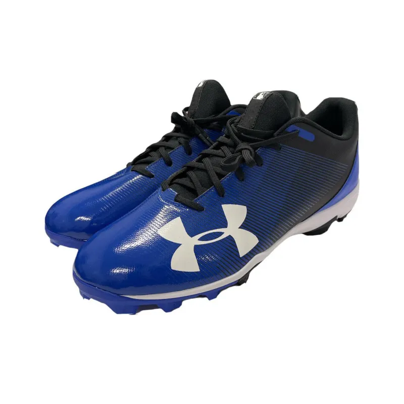 Under Armour Leadoff Low Rm Anti-Slip Wear-Resistant Soccer Shoes Men's Blue Black-1