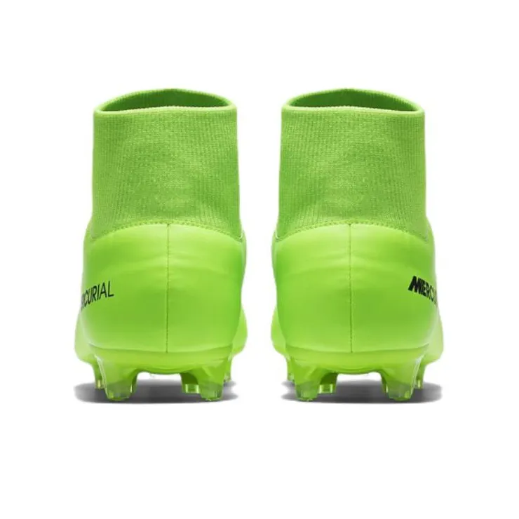 Nike Mercurial Victory Soccer Shoes Men High-Top Green/Black-4