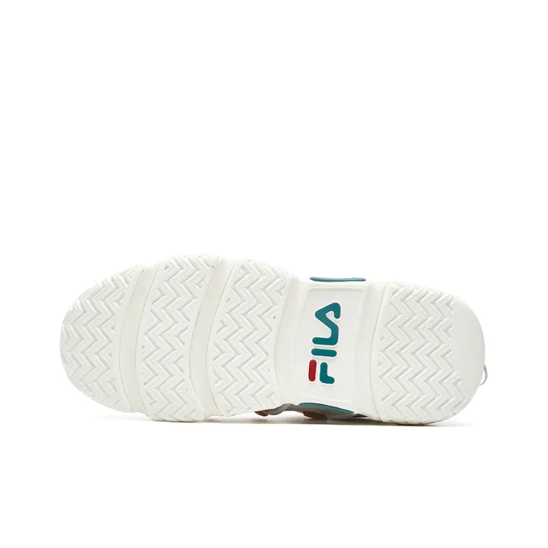 FILA Barricade Vntg Gs White/Yellow/Green Women's-4