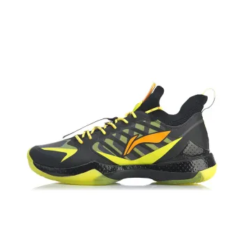 LINING Badminton Shoes Men Low Top Neon Bright Green