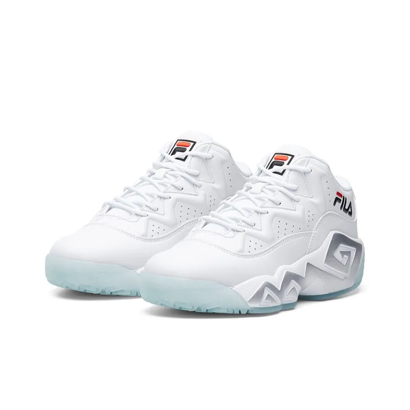 FILA MB1 Cushioning Slip Resistant And Abrasion Resistant High Top Vintage Basketball Shoes Women's White-2