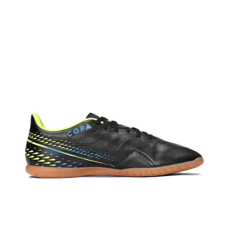 Adidas Copa Sense.4 Anti-Slip And Wear-Resistant Lightweight Soccer Shoes Men's Black-yellow-brown-1
