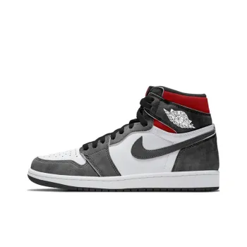 Jordan Air Jordan 1 Retro High OG 'Black Washed' High Top Vintage Basketball Shoes Men's White Gray Red