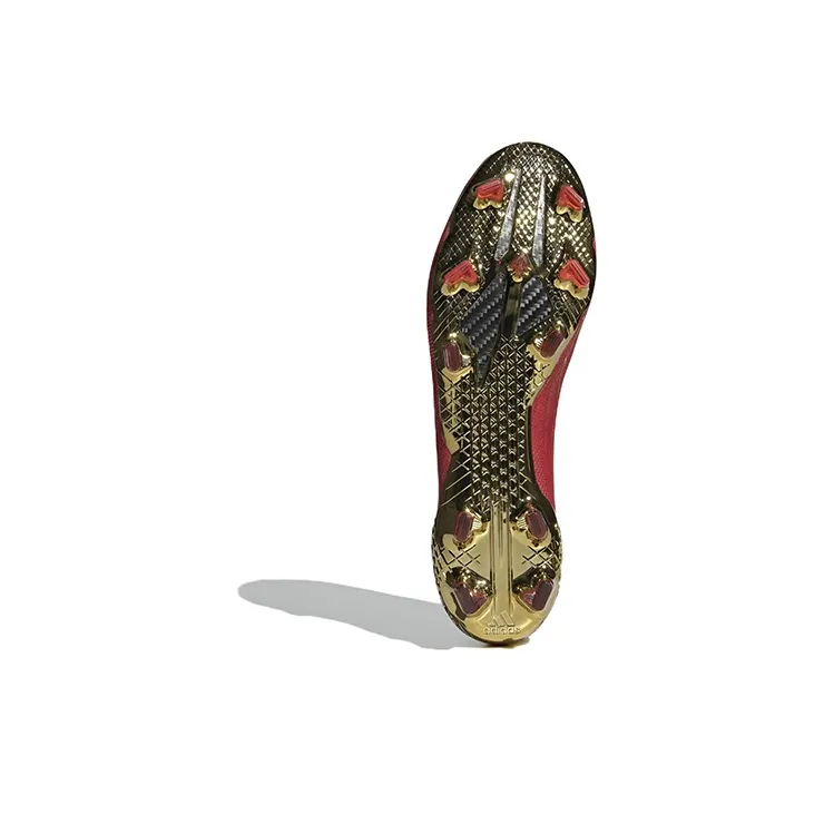Adidas X Speedflow+ Fg Vivid Red Gold Metallic-5