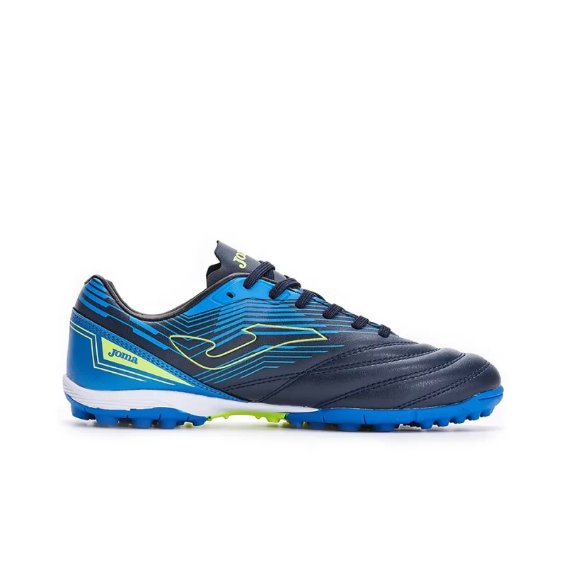Joma TF Rubber Broken Studs Artificial Ground Anti Slip Wear Resistant Soccer Shoes Men's Navy Blue-1