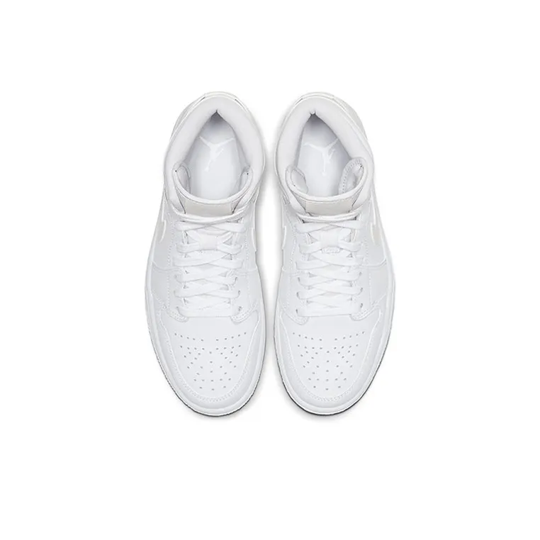 Jordan 1 Mid Ivory White Women's-3