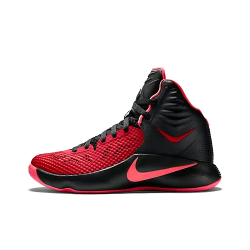 Nike ZOOM Hyperfuse 2014 Vintage Basketball Shoes Men High-Top Black/Red