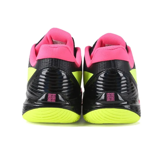 LiNing Thunder Cushioned Slip Resistant Abrasion Resistant Breathable Low Top Badminton Shoes Men's Black-3