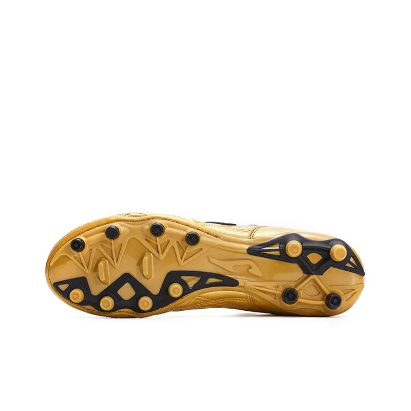 Joma FG Rubber Long Studs Soccer Shoes Men's Crimson Gold-4
