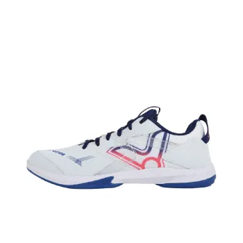 VICTOR Cushioned Slip-Resistant Abrasion-Resistant Badminton Shoes Unisex White Cyan