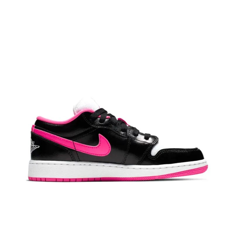 Jordan 1 Low Black White Hyper Pink GS-1