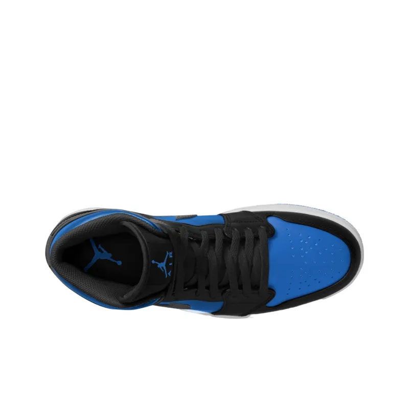 Jordan 1 Mid Black Royal Blue-2