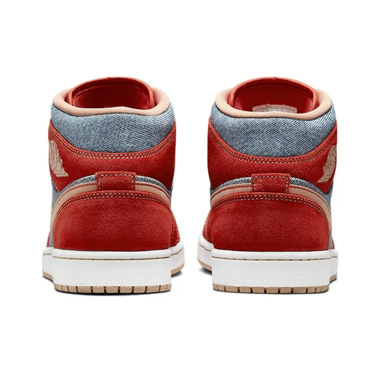 Jordan 1 Mid Denim Red-4