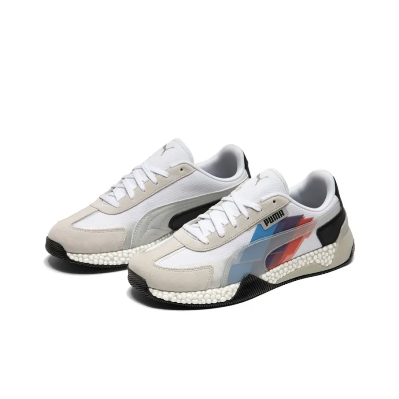 PUMA BMW Non-slip Lightweight Mid-Top Training Shoes Men's Ecru-2