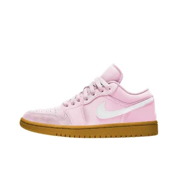 Jordan Air Jordan 1 Low Anti-Slip Wear-Resistant Breathable Lightweight Low-Top Vintage Basketball Shoes Women's Pink