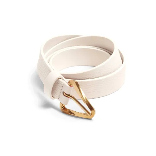 Bottega Veneta Leather Belts Women's White