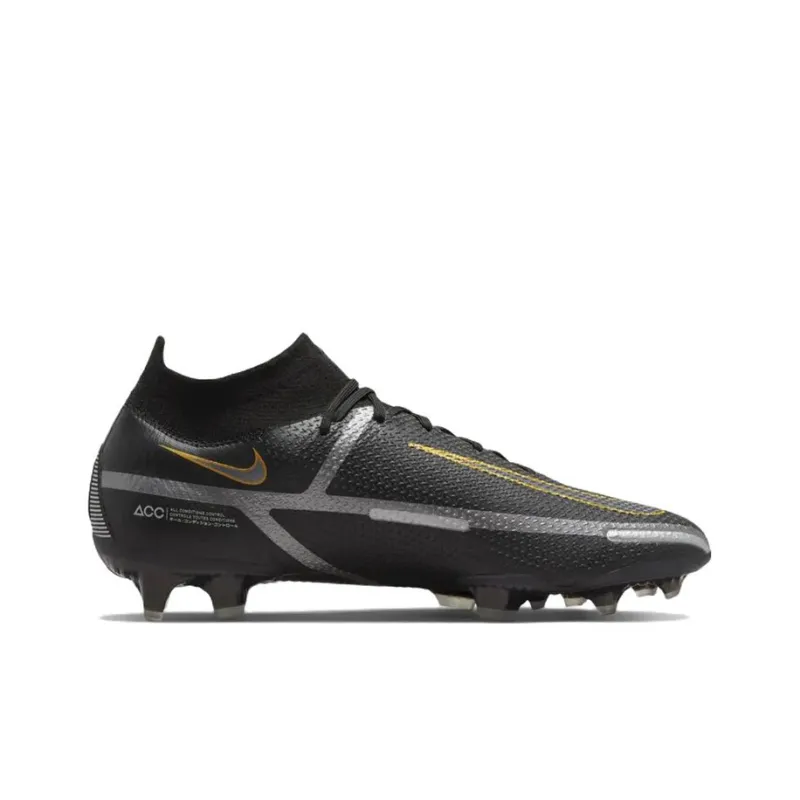Nike Phatnom GT2 Elite Df Fg Black Metallic Gold-1