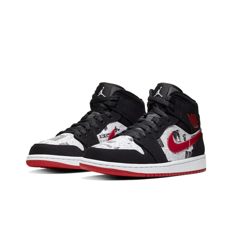 Jordan 1 Mid Newspaper Air Times-2