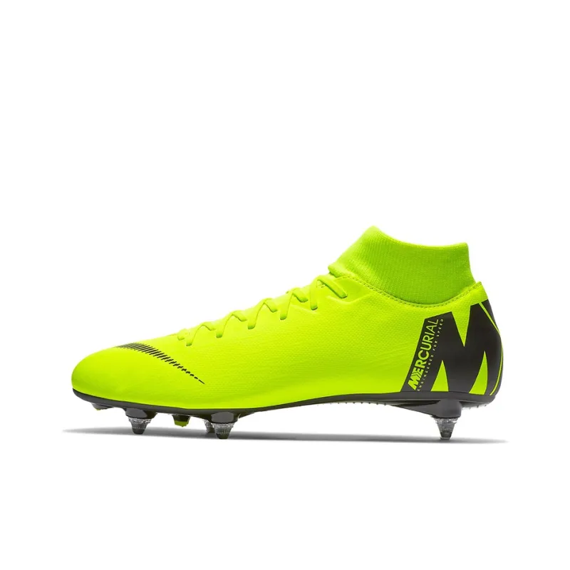Nike Mercurial Superfly 6 Soccer Shoes Men Mid-Top Green/Black-0