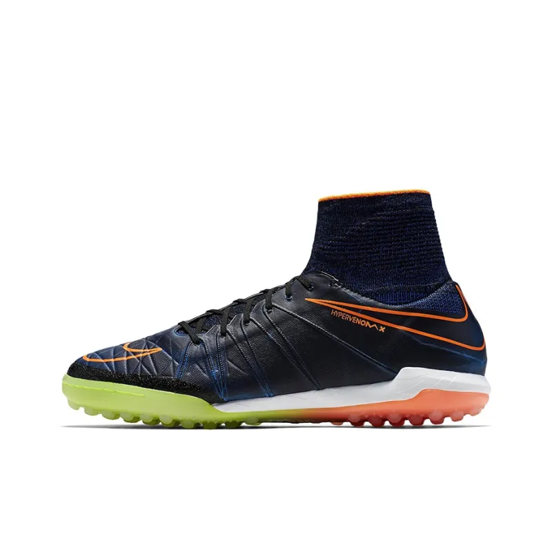 Nike Jr Hypervenomx Proximo Tf Black Black Total Orange Racer Blue Women's-0