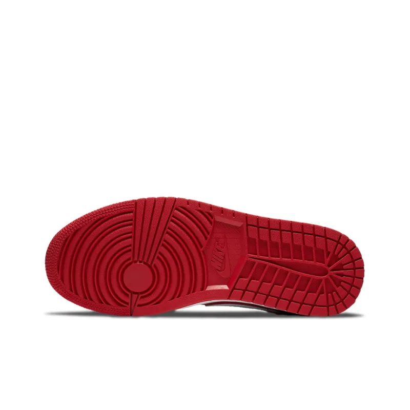 Jordan 1 Low Black White Gym Red Women's-5
