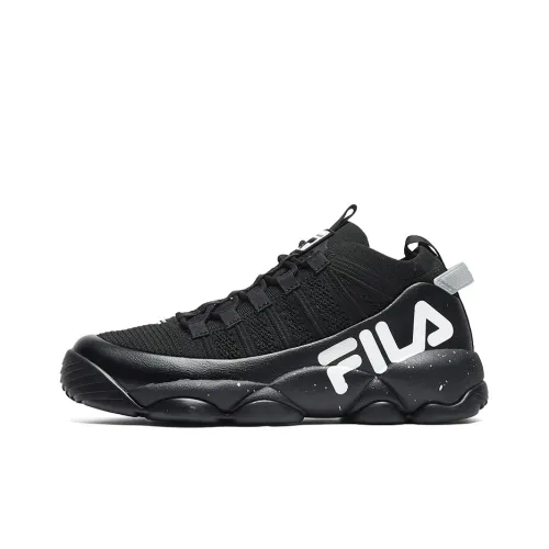 FILA Spaghetti Vintage Basketball Shoes Women's Low-Top Black