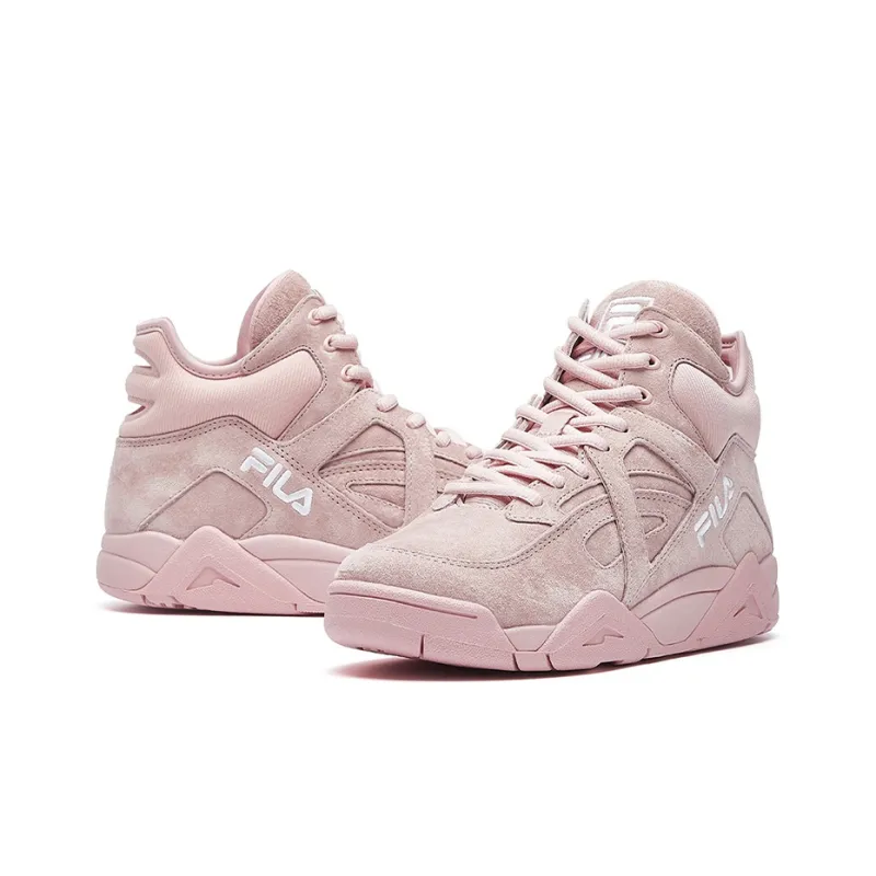 FILA Cage Retro Basketball Shoes Pink Women's-3