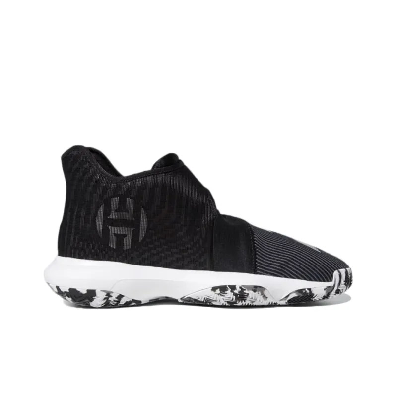 Adidas Harden B/E 3 Wear-Resistant Low-Top Vintage Basketball Shoes Men's Black White-1
