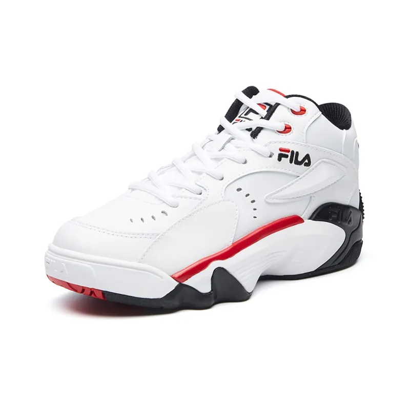 FILA Janball Mid Retro White/Black/Red Women's-1