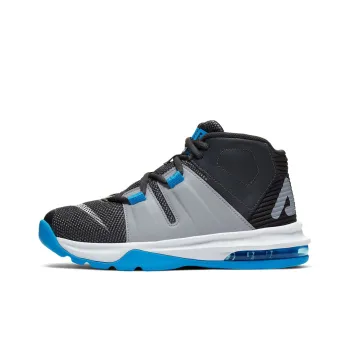 Nike Air Max Charge Cushioning Anti-Slip And Wear-Resistant Mid-Top Vintage Basketball Shoes GS Black Gray